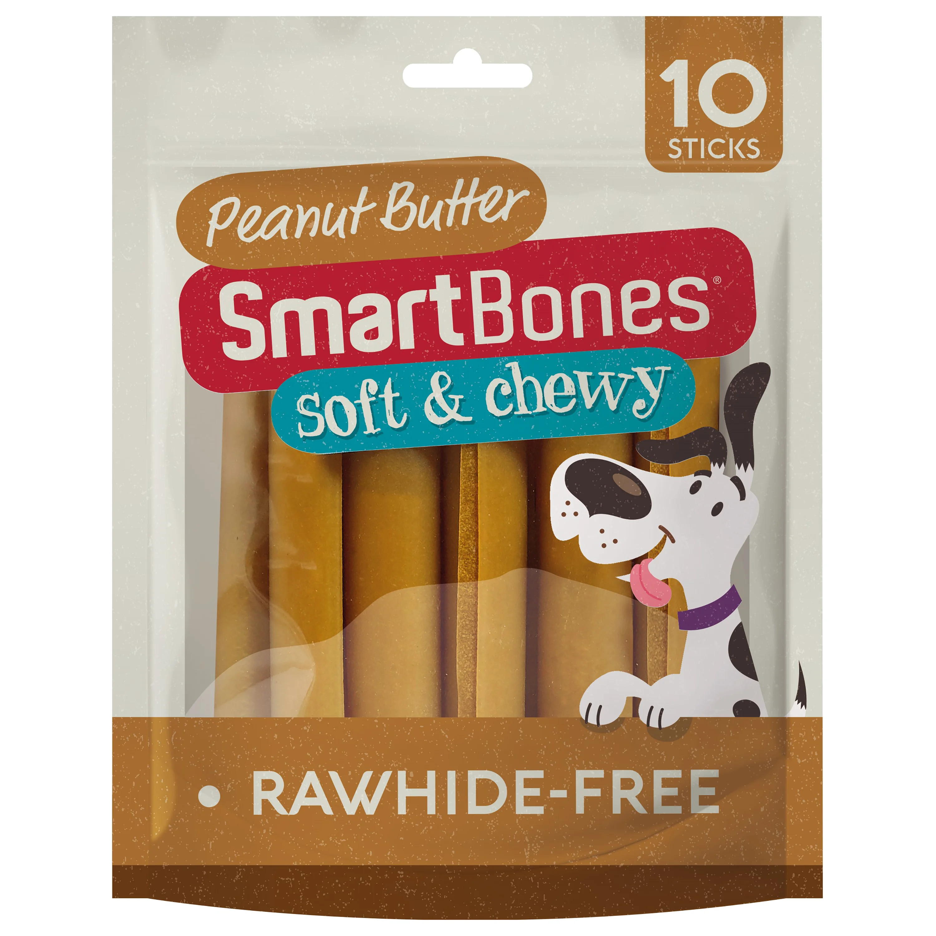 Luxury SmartBones SmartSticks Rawhide Dog Chew Peanut Butter 10 Pack 200g Genuine