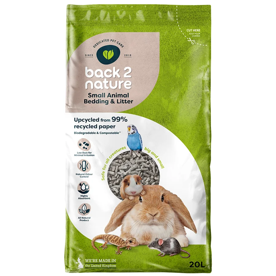 Minimalist Back 2 Nature Small Animal Bird Bedding Litter 20L Original