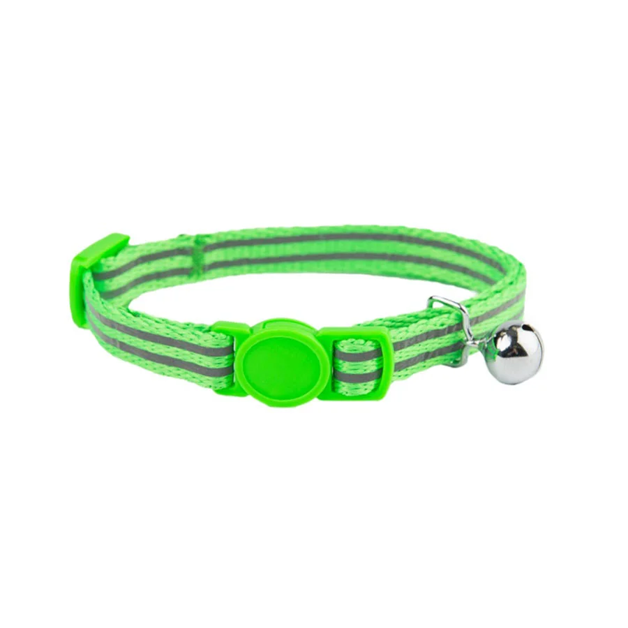 Modern Pets at Home Reflective Cat Collar Green Long-Lasting