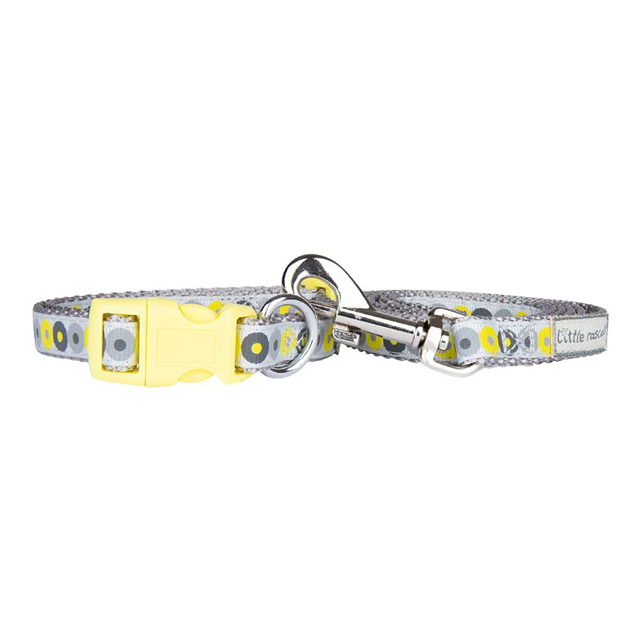Sophisticated Little Rascals Puppy Collar Lead Set Yellow Artisan