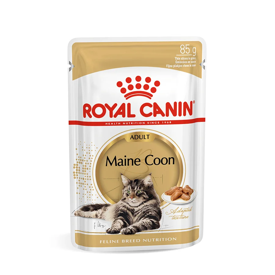 Safe Royal Canin Maine Coon Adult Wet Cat Food In Gravy 12x85g Detailed