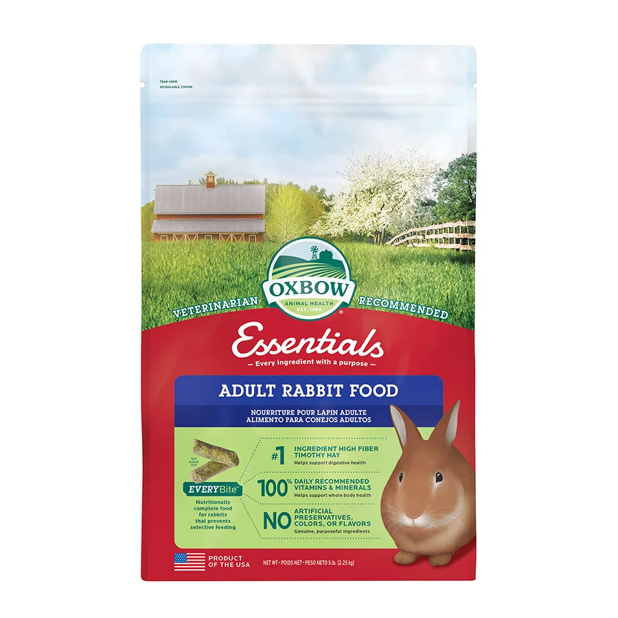 Luxury Oxbow Essentials Adult Rabbit Food 2.2kg Classic
