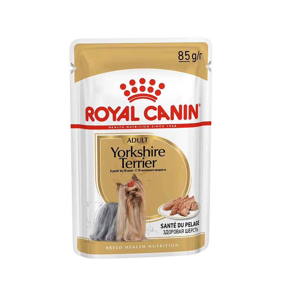 Certified Royal Canin Yorkshire Terrier Adult Wet Dog Food 12x85g Stylish