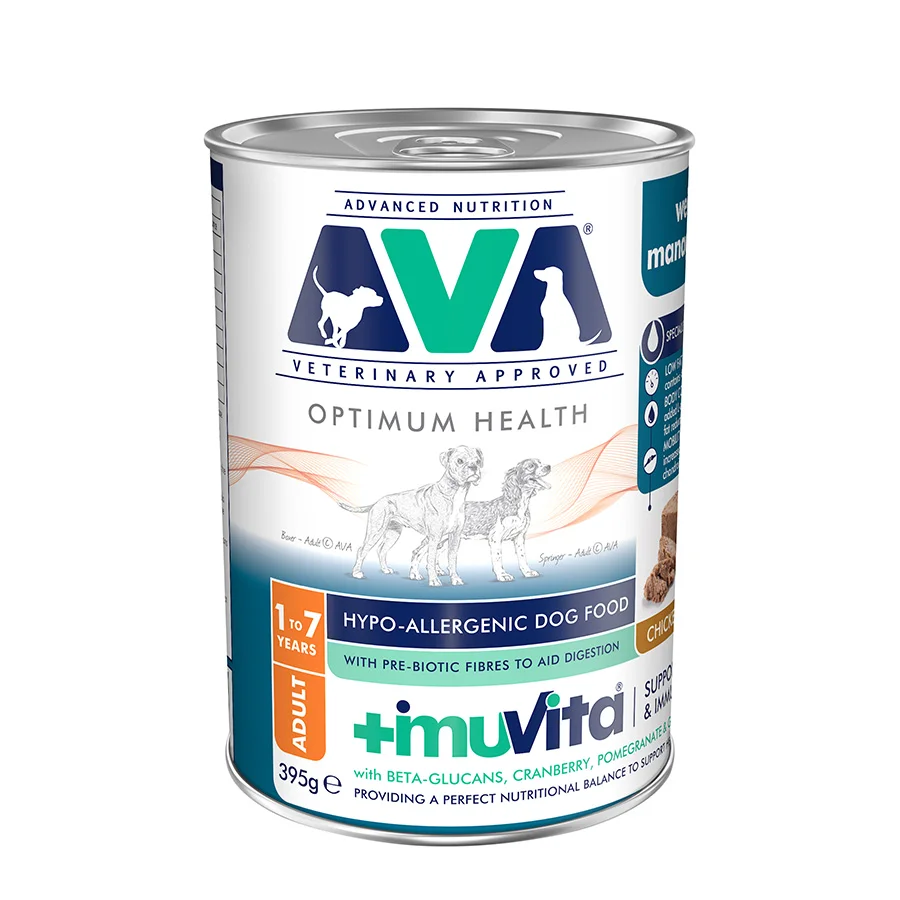 Convenient AVA Optimum Health Weight Management Adult Dog Food 395g Official