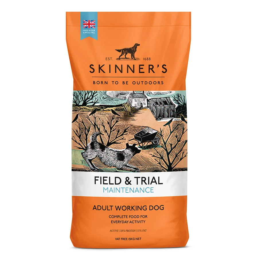 Elite Skinner x27 s Field Trial Maintenance Dry Adult Working Dog Food 15kg Eco-Friendly