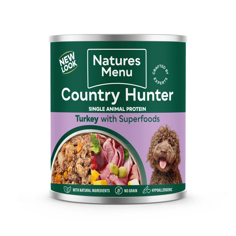 Natural Natures Menu Country Hunter Farm Reared Turkey Dry Dog Food 600g Secure
