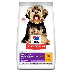 User-Friendly Hill x27 s Science Plan Sensitive Stomach Skin Small Mini Breed Adult Dog Food 3kg Stylish