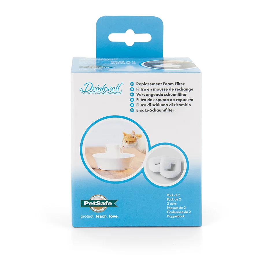 Trendy PetSafe Drinkwell Avalon Foam Filter 2 Pack Detailed