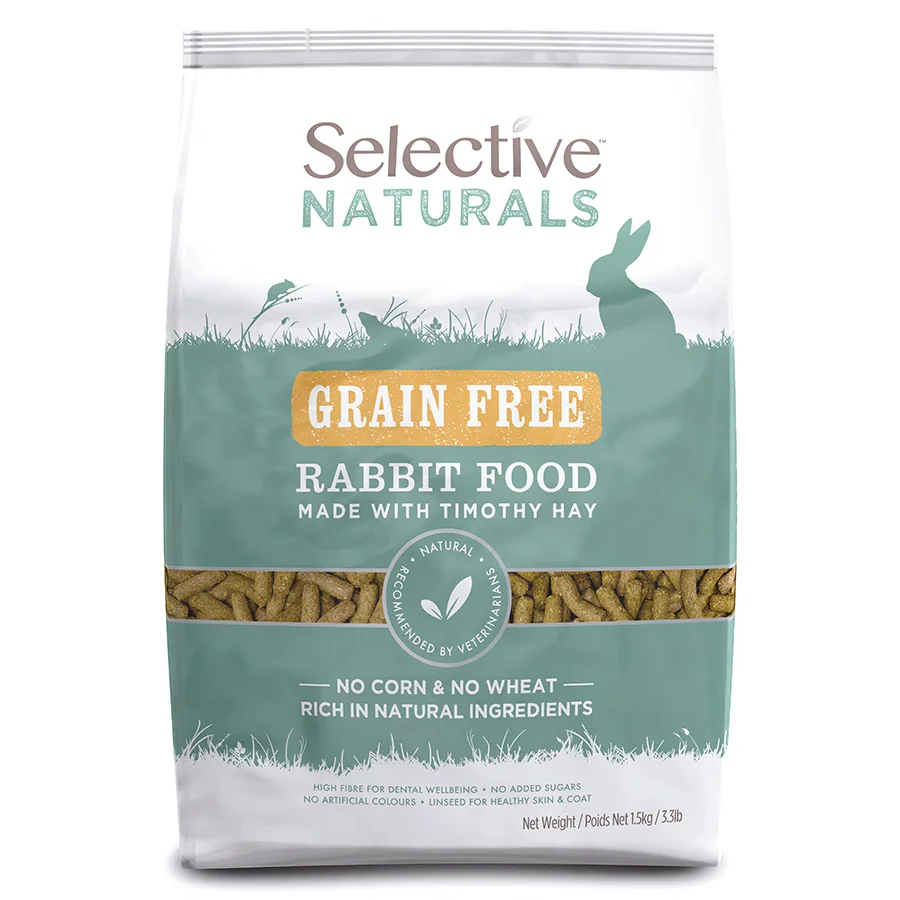 Comfortable Selective Naturals Grain Rabbit Food 1.5kg Verified