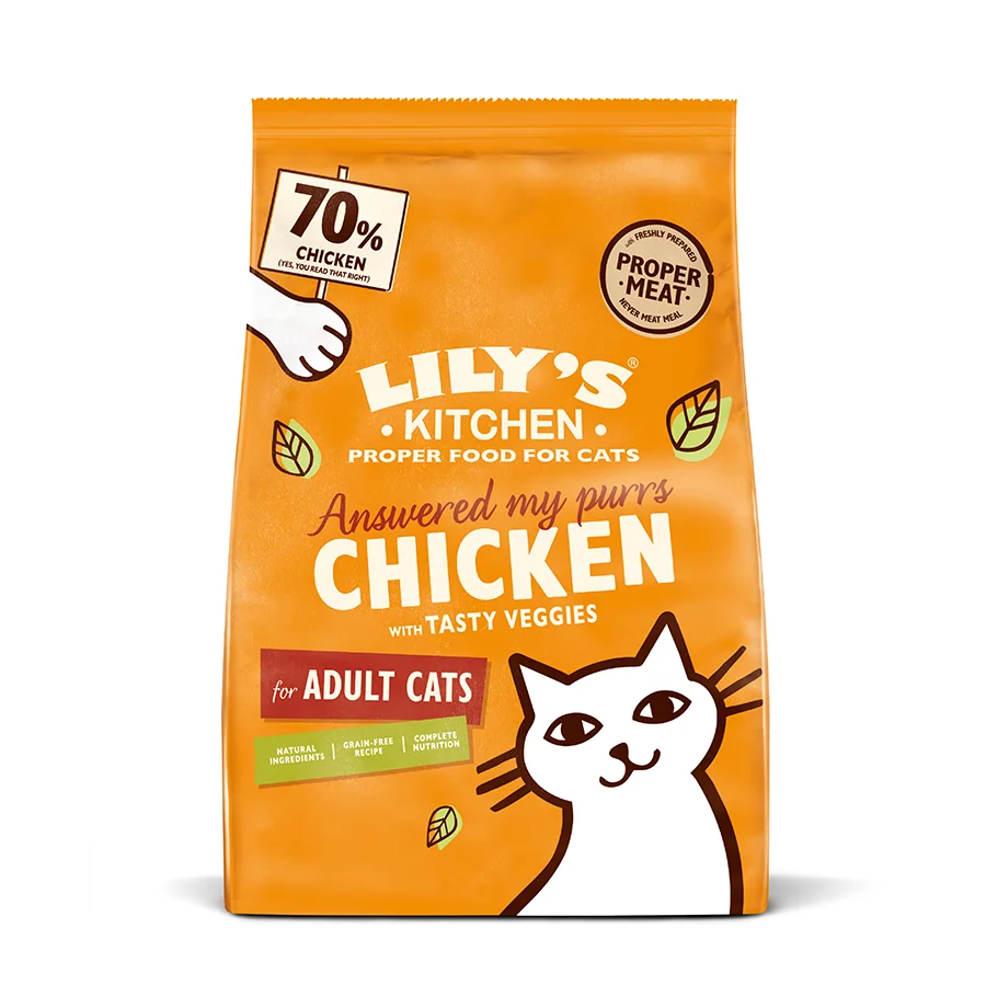 Powerful Lily x27 s Kitchen Casserole Complete Adult Cat Dry Food Chicken 2kg Natural