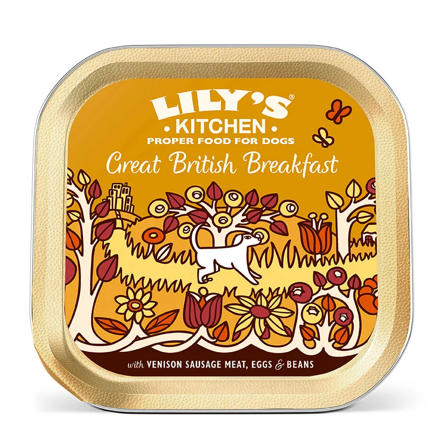 Artisan Lily x27 s Kitchen Great British Breakfast Adult Wet Dog Food Venison 150g Solid