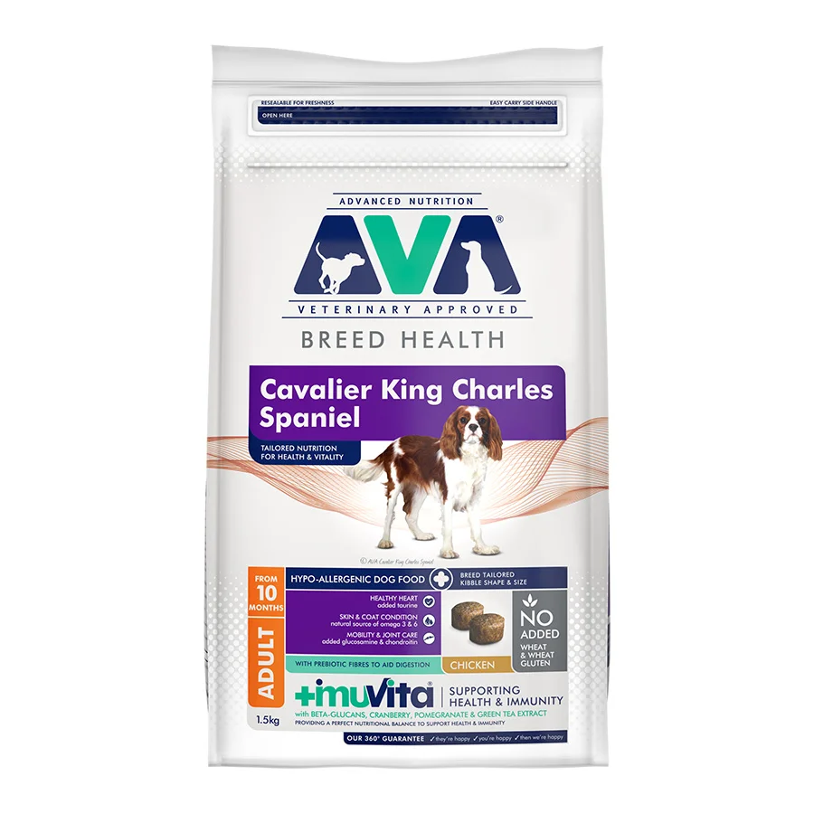 Selected AVA Breed Health Cavalier King Charles Spaniel Dog Food 1.5kg Specialty