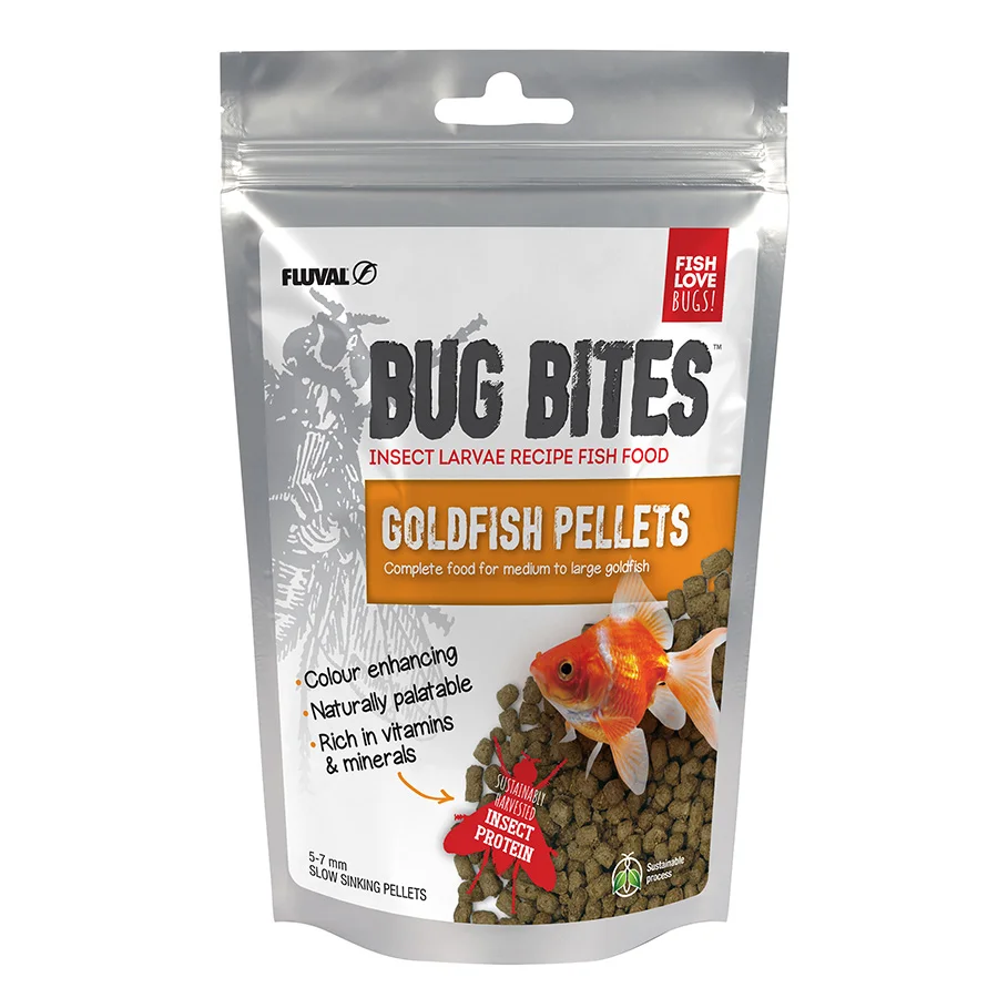 Functional Fluval Bug Bites Goldfish Sticks Food 100g Eco-Friendly