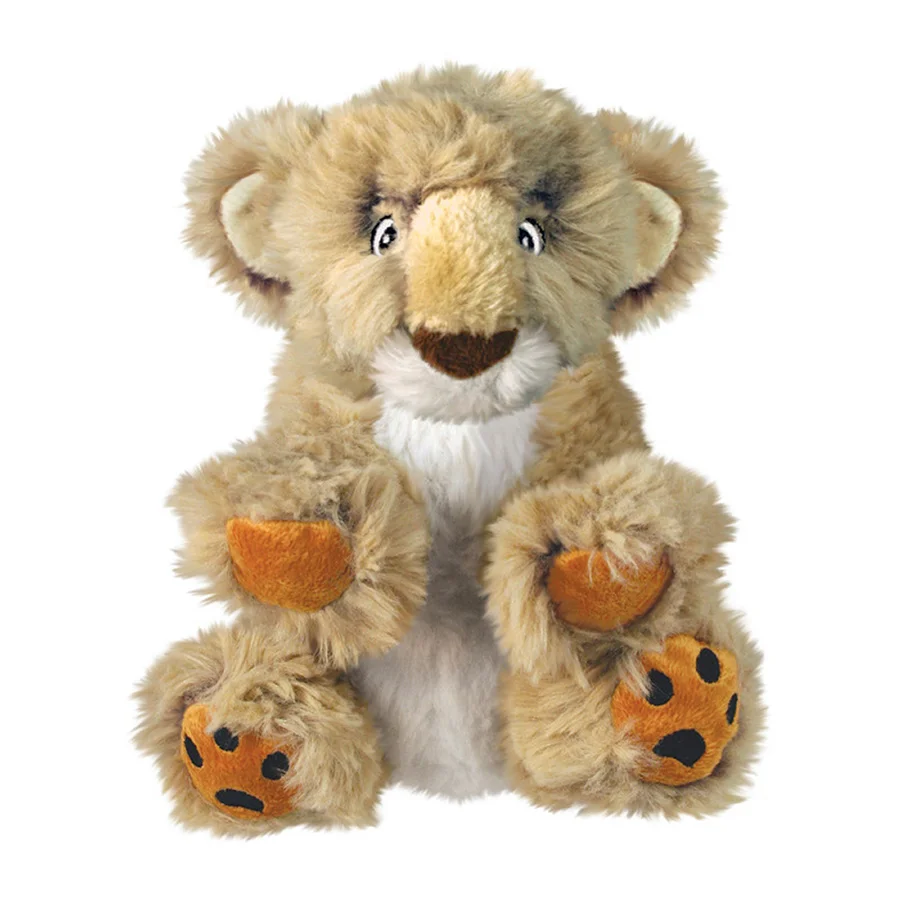 Secure Kong Comfort Kiddos Lion Dog Toy Large High-Grade