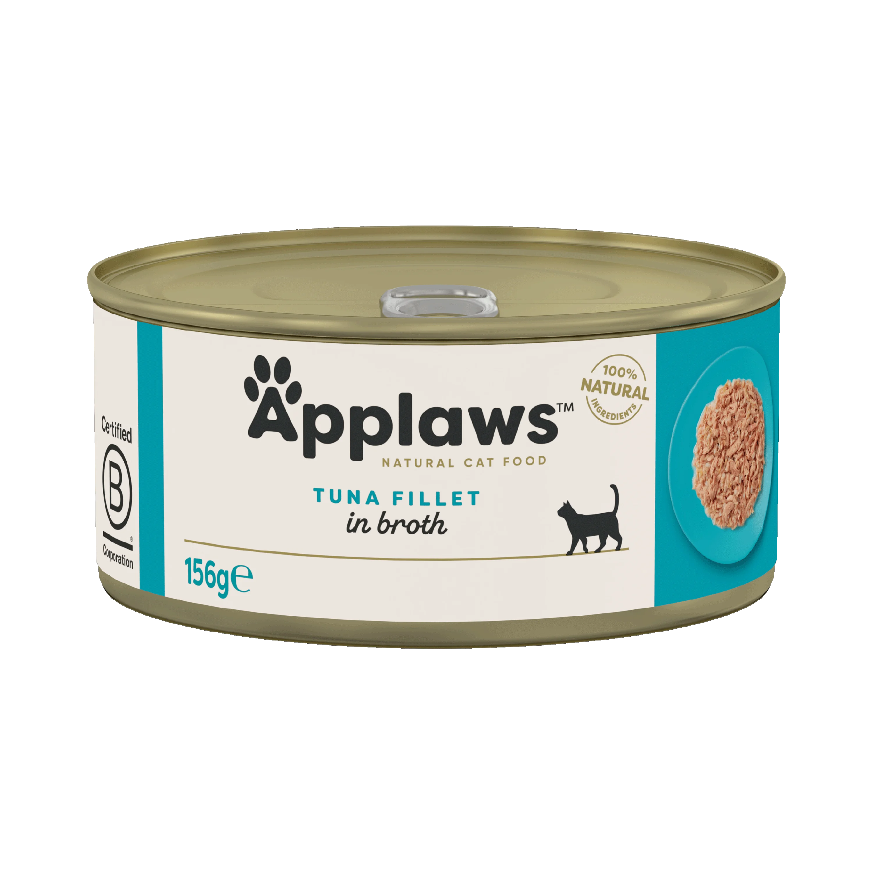 Safe Applaws Natural Wet Adult Cat Food Tuna Fillet In Broth 156g Top-Quality