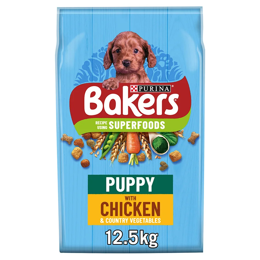 Sophisticated Bakers Puppy Dry Dog Food Chicken Veg 12.5kg Comfortable