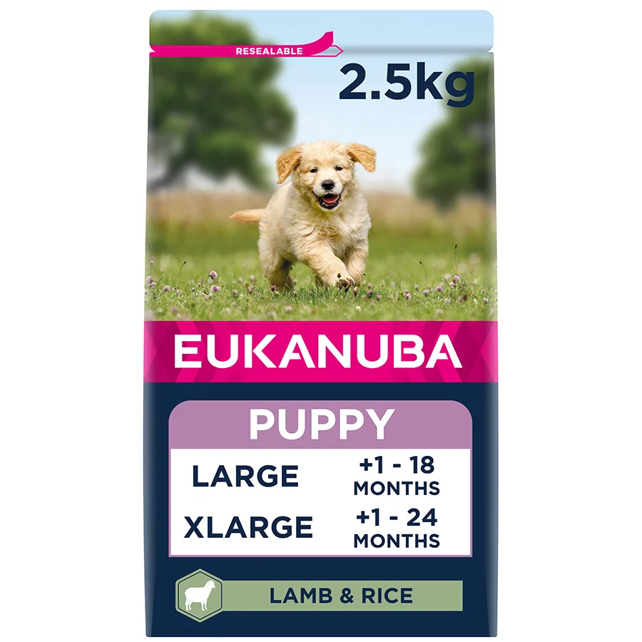 Next-Generation Eukanuba Large Breed Puppy Dry Dog Food Lamb Rice 2.5kg Unique