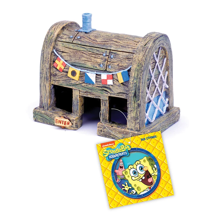Lightweight Penn Plax SpongeBob SquarePants Krusty Krab Tank Ornament Large Excellent