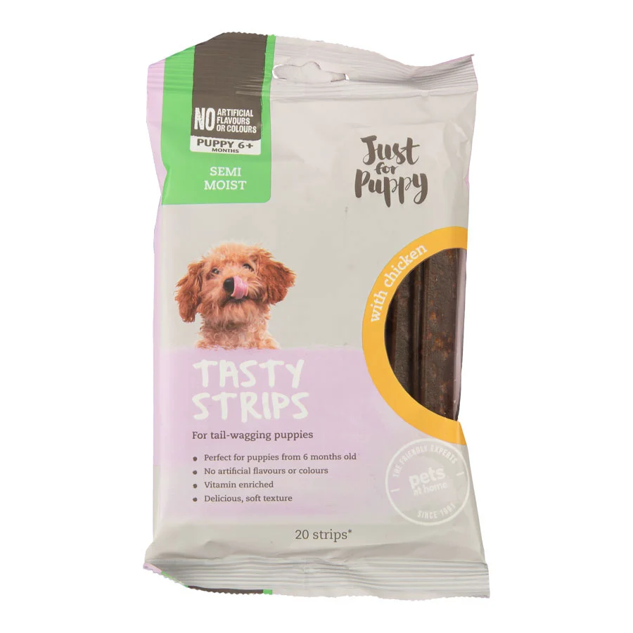 Next-Generation Pets at Home Tasty Strips Dog Treats with Chicken 120g Elite