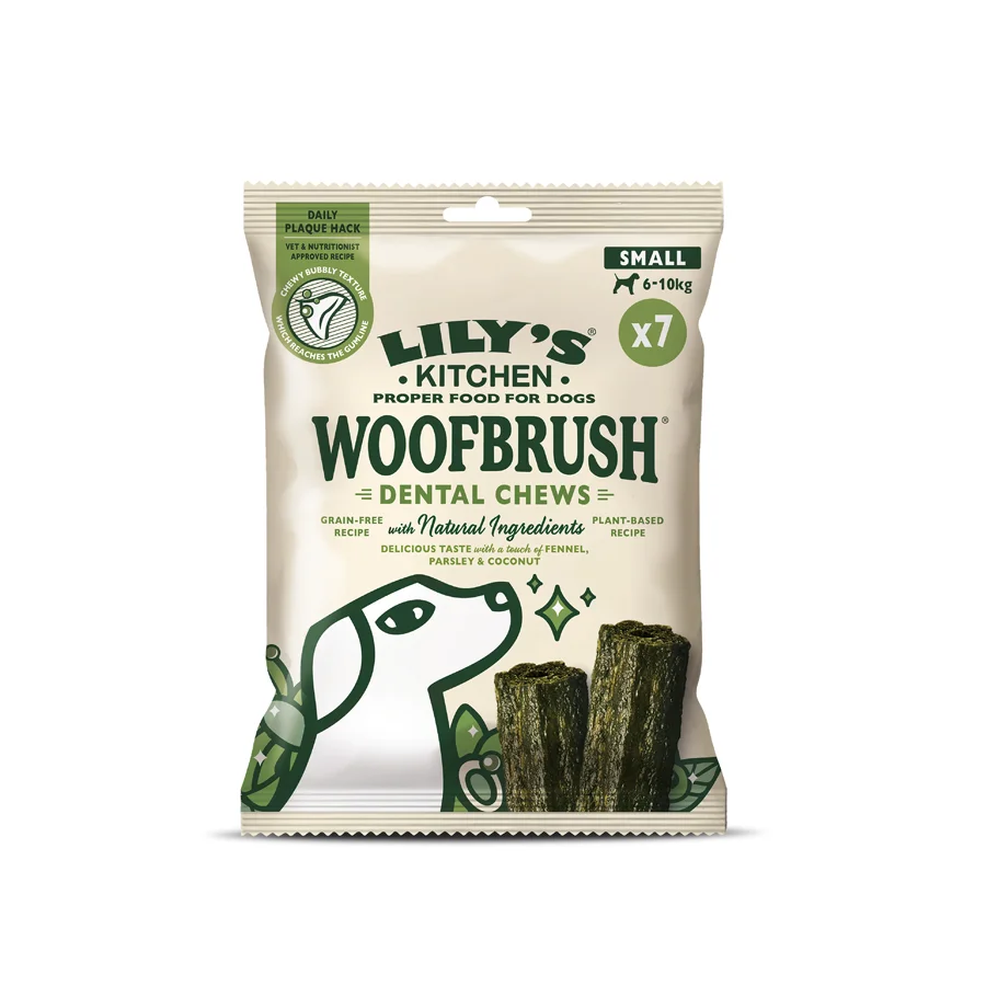 Specialty Lily x27 s Kitchen Woofbrush Daily Dental Plaque Dog Chews Small 7x22g High-Grade