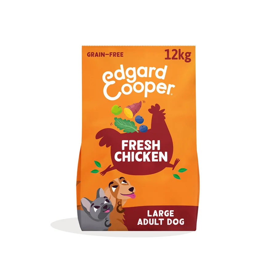 Breathable Edgard Cooper Grain Adult Dry Dog Food Chicken 12kg Genuine