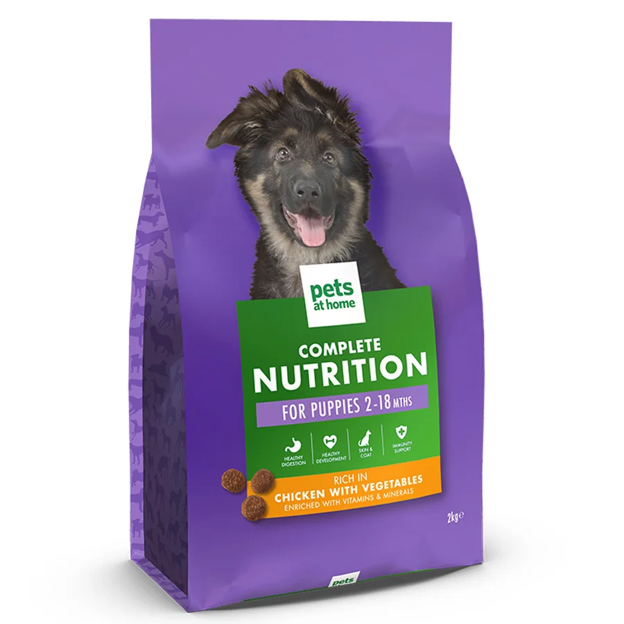 Modern Pets at Home Complete Nutrition Dry Puppy Food Chicken 2kg User-Friendly