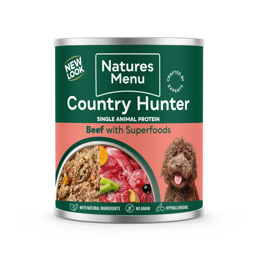 Powerful Natures Menu Country Hunter Adult Dog Food Beef With Superfoods 600g Durable
