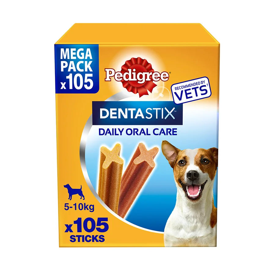 Versatile Pedigree Dentastix Daily Adult Small Dog Dental Treats 105 Pack 1.65kg Elegant
