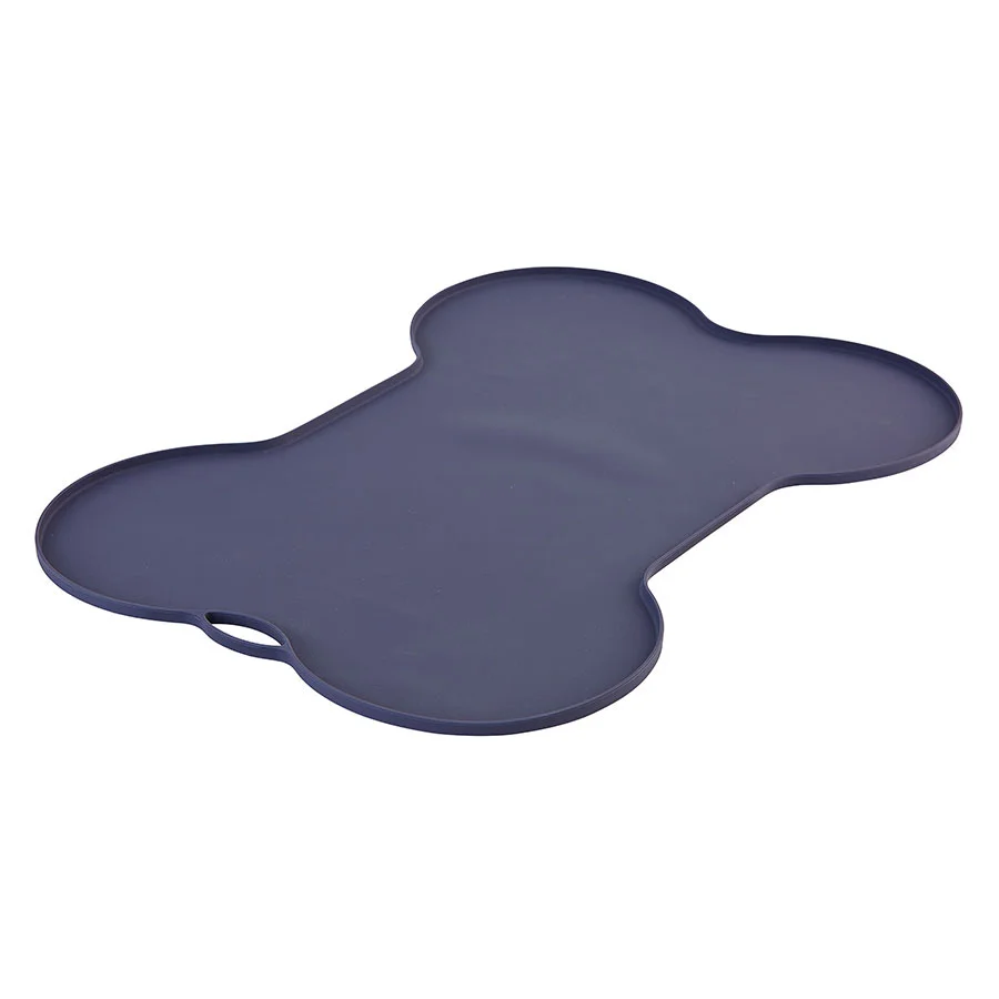 Relaxed Pets at Home Bone Shaped Feeding Placemat Purple Functional