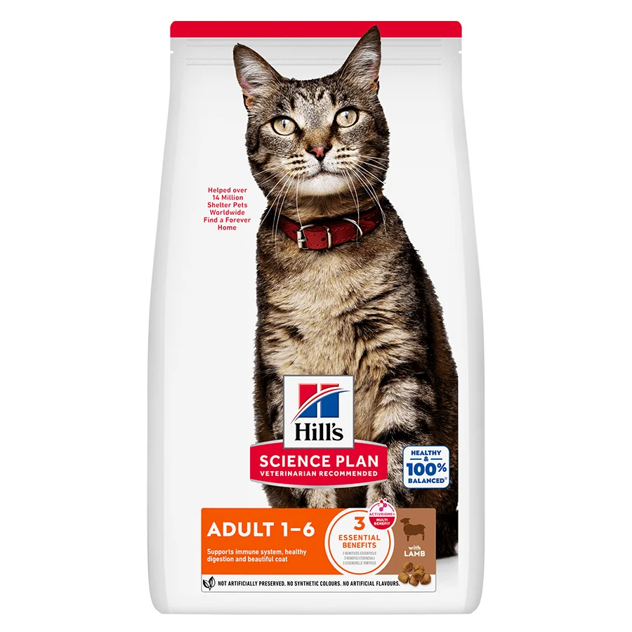 Versatile Hill x27 s Science Plan Adult Dry Cat Food Lamb Rice 10kg Optimized