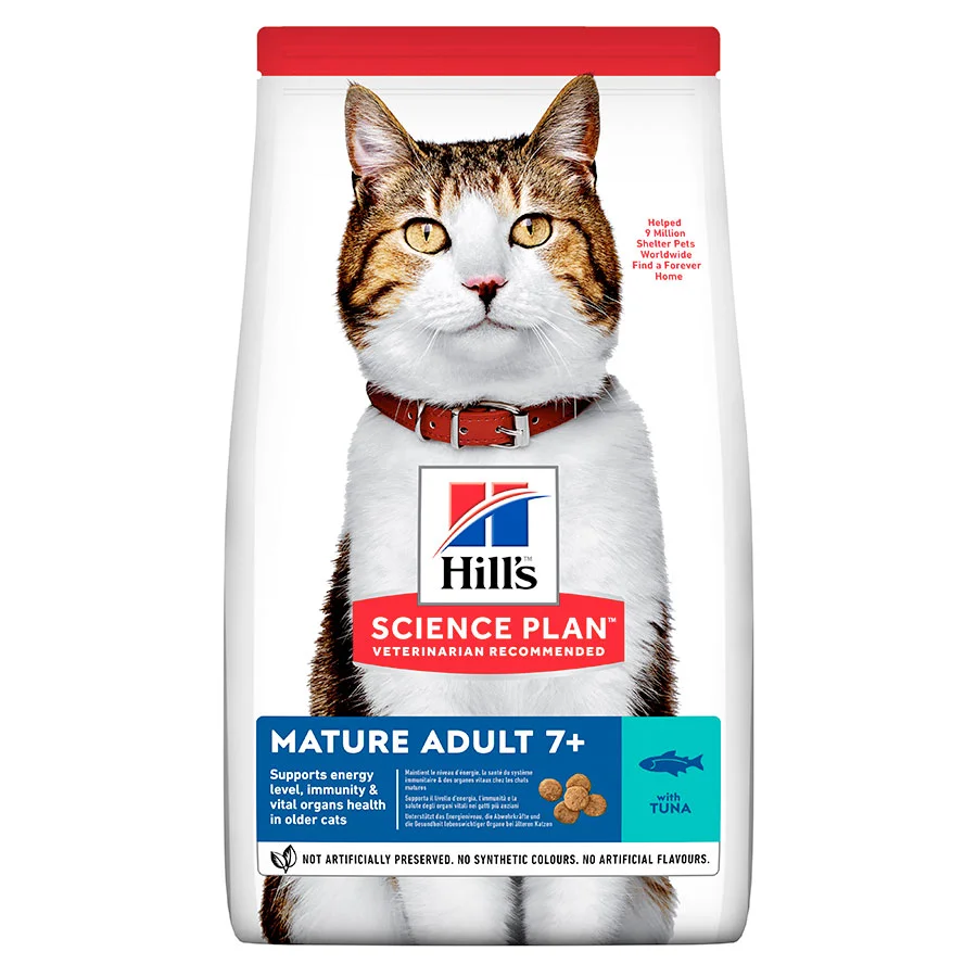 Lightweight Hill x27 s Science Plan Mature Adult Dry Cat Food Tuna 1.5kg Eco-Friendly