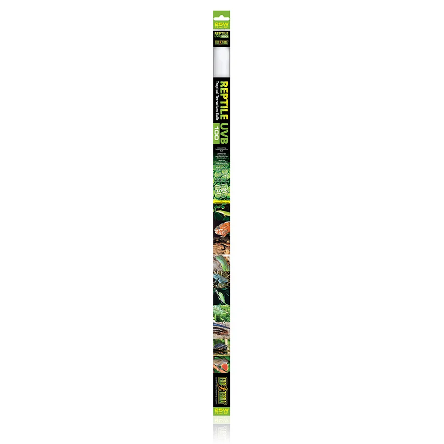 Refined Exo Terra Reptile UVB 100 Tropical Fluorescent Light 25W High-Quality