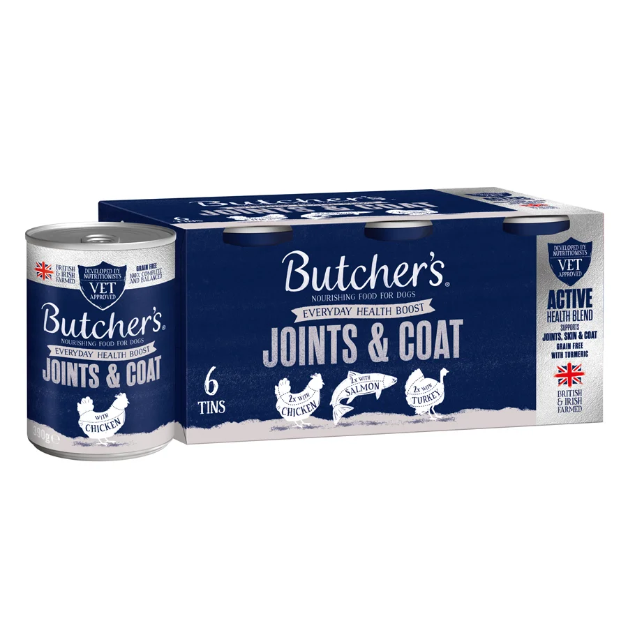 Breathable Butcher x27 s Grain Joints Coat Adult Wet Dog Food 6x390g Verified