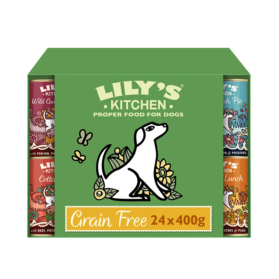 Contemporary Lily x27 s Kitchen Grain Adult Wet Dog Food 24x400g Elite