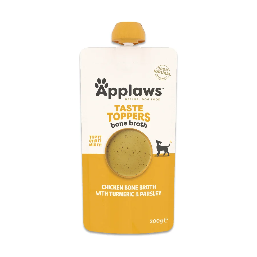 Clean Applaws Taste Toppers Wet Dog Food Chicken Bone Broth 200g Exceptional