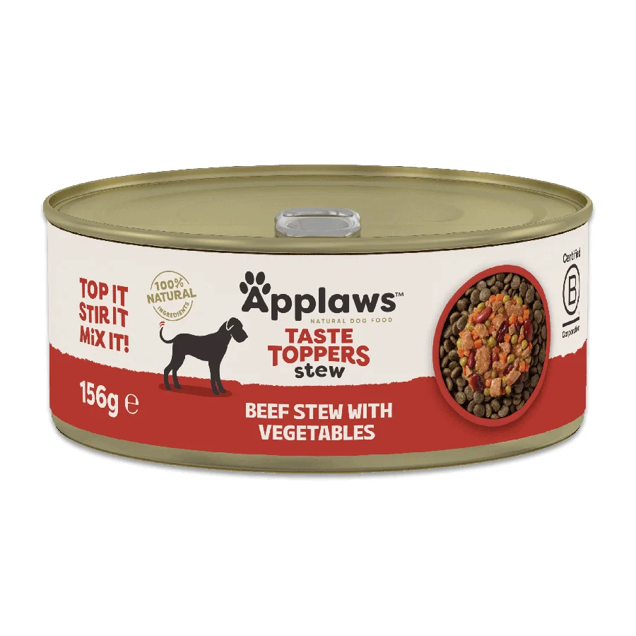 Outstanding Applaws Taste Toppers Wet Dog Food Beef with Veg Stew 156g Authentic