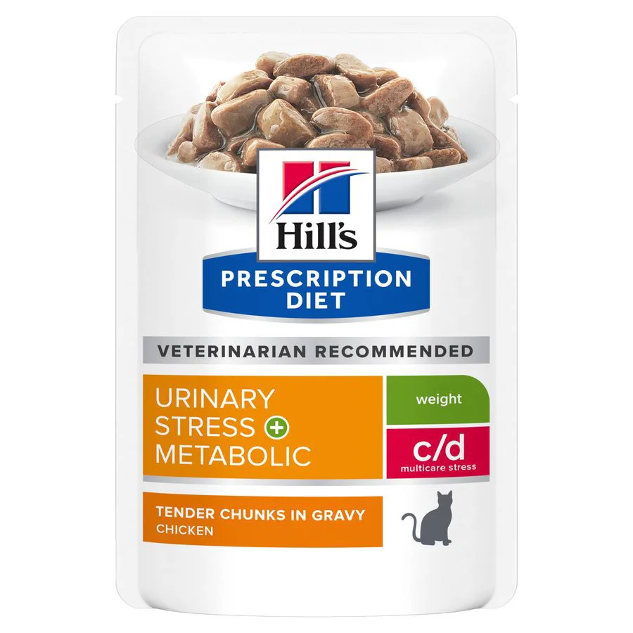 Official Hill x27 s Prescription Diet c d Urinary， Stress Metabolic Adult Wet Cat Food 12x85g Responsible