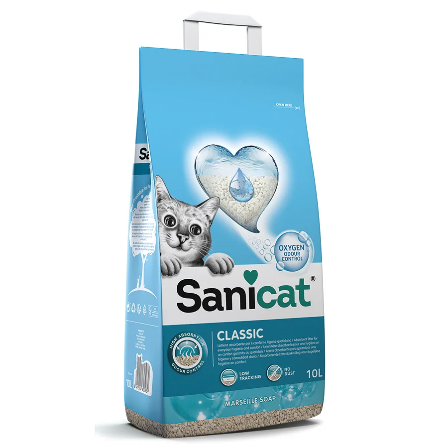 Reliable Sanicat Classic Marsella Soap Scent Cat Litter 10L Relaxed