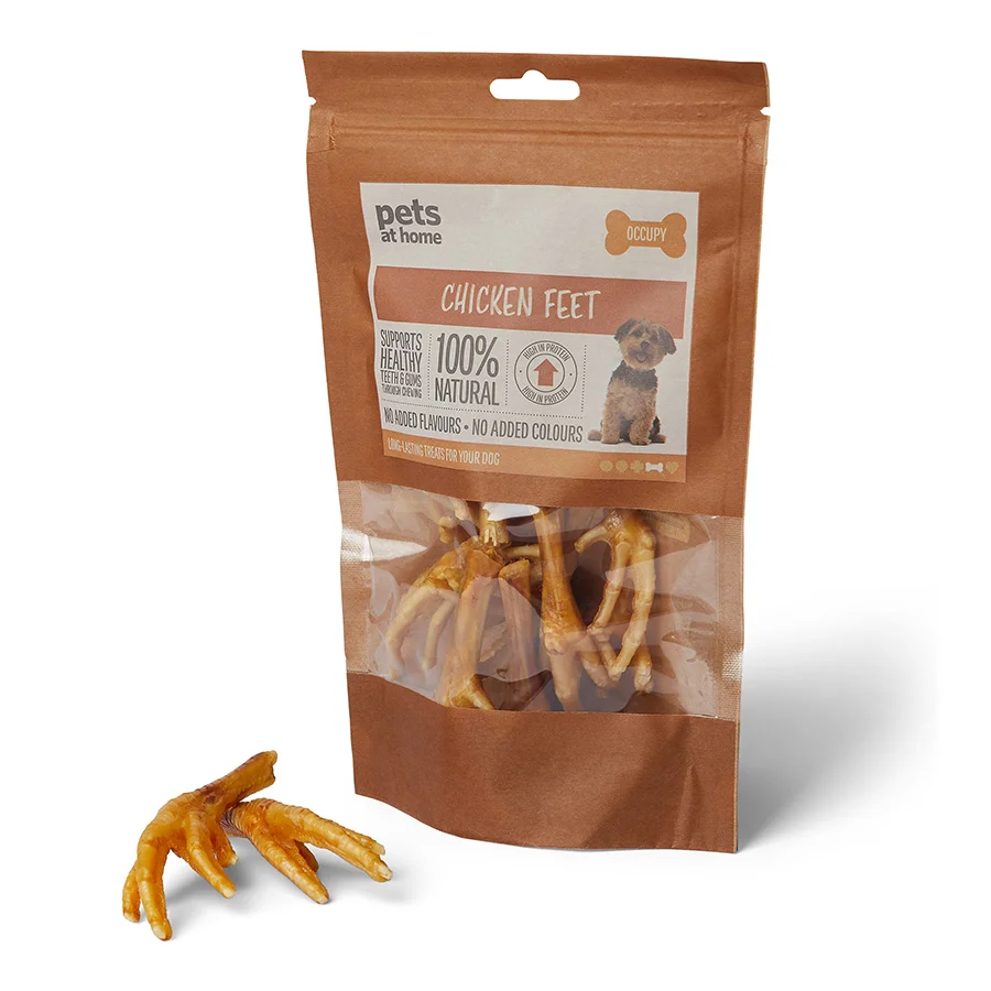 Minimalist Pets at Home Natural Dog Treat Chicken Feet 100g Exceptional