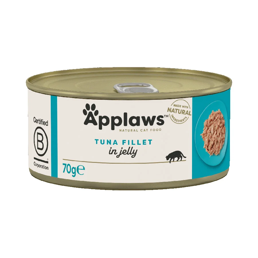 Modern Applaws Natural Wet Adult Cat Food Tuna Fillet in Jelly Organic