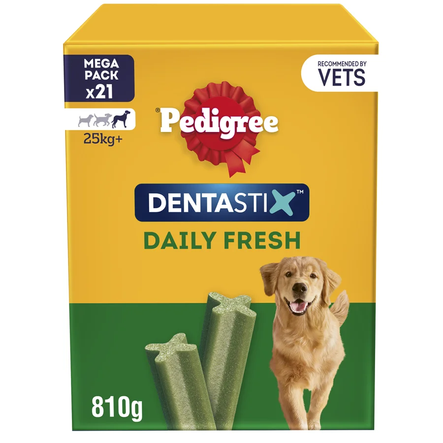 Next-Generation Pedigree Dentastix Fresh Large Breed Adult Dog Treats 21 Pack Organic