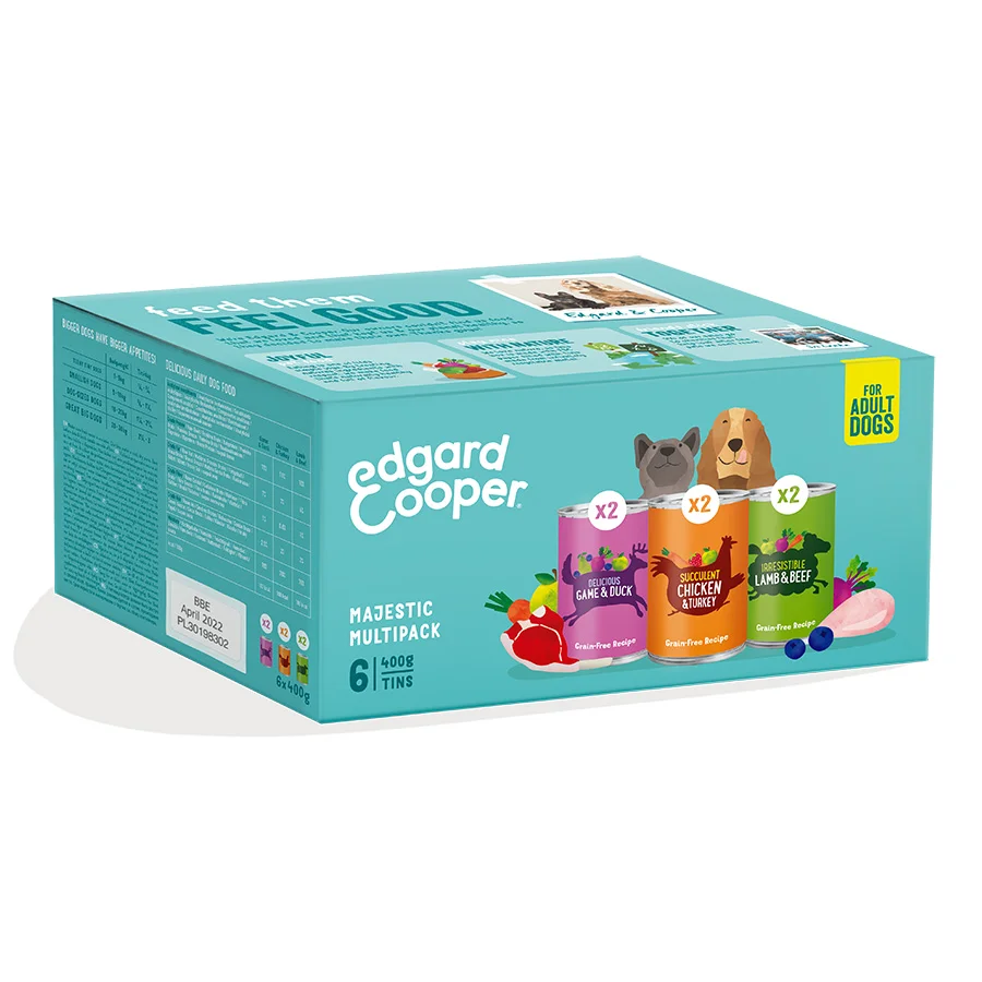 High-Grade Edgard Cooper Grain Adult Wet Dog Food 6x400g Smart