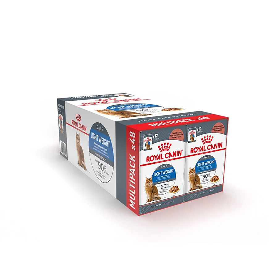 Solid Royal Canin Feline Light Weight Wet Adult Cat Food Gravy 48x85g Efficient