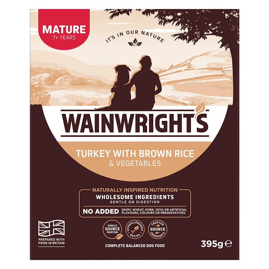 Organic Wainwright x27 s Senior Dog Wet Food Turkey with Rice Lightweight