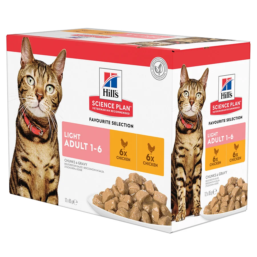Reliable Hill x27 s Science Plan Light Adult Wet Cat Food Chicken 12 Pack Official