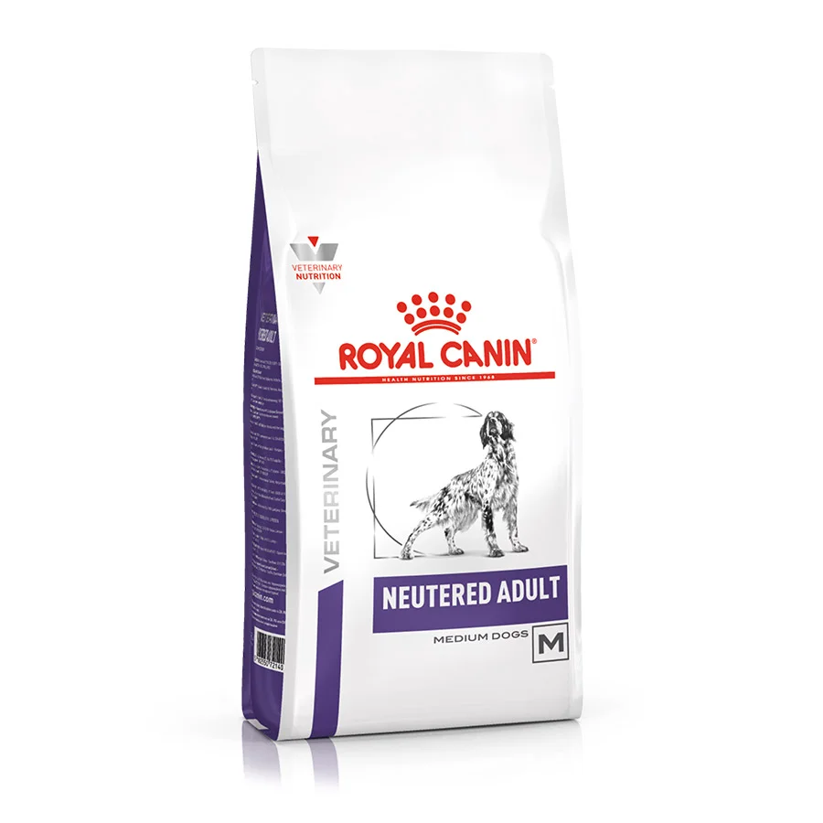 Refined Royal Canin Veterinary Neutered Medium Breed Adult Dry Dog Food 9kg Eco-Friendly