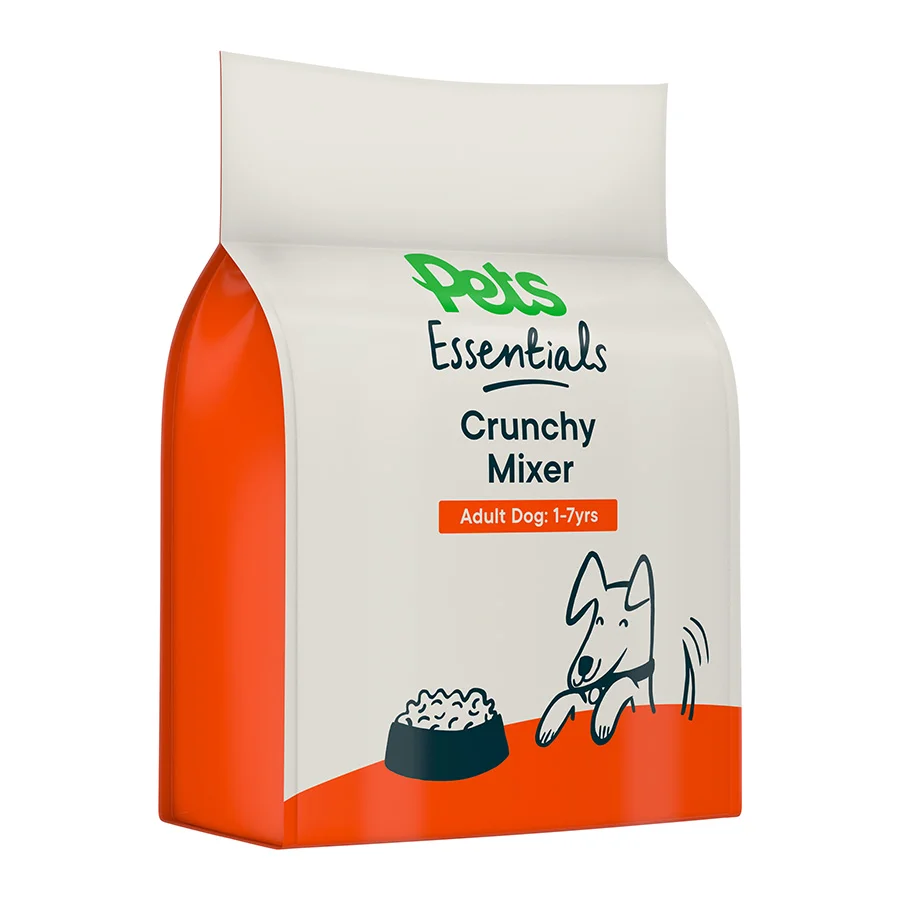 Effective Pets Essentials Crunchy Mixer Dog Food Topper Beef Secure