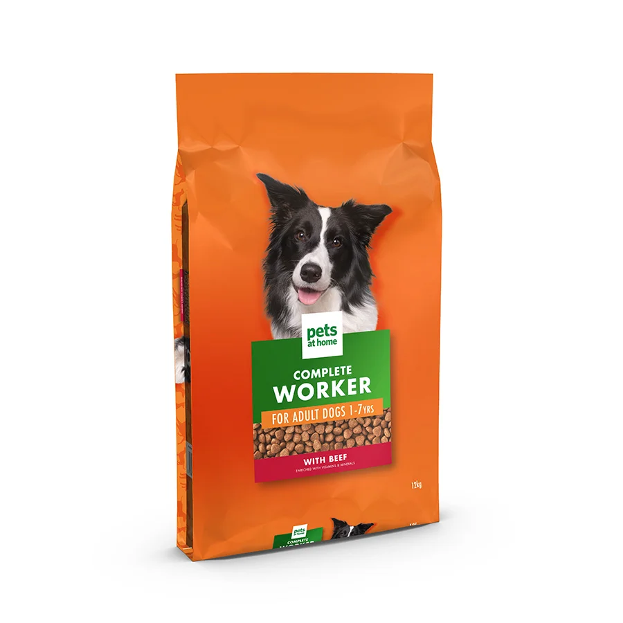 Unique Pets at Home Working Adult Dry Dog Food with Beef 12kg Exceptional