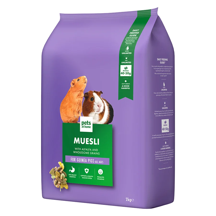 Comfortable Pets at Home Small Animal Guinea Pig Muesli Food 2kg Effective