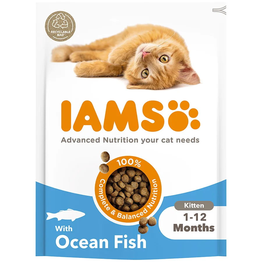 Verified Iams Vitality Advanced Nutrition Kitten Dry Cat Food with Ocean Fish Fashionable